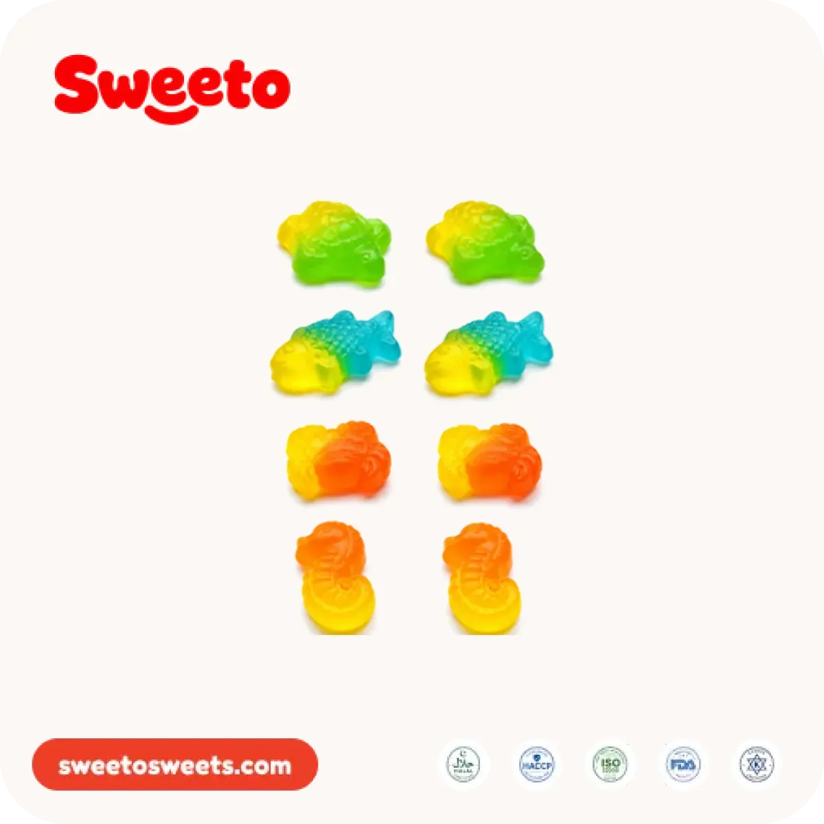 Animal-shaped gummies from Sweeto Sweets