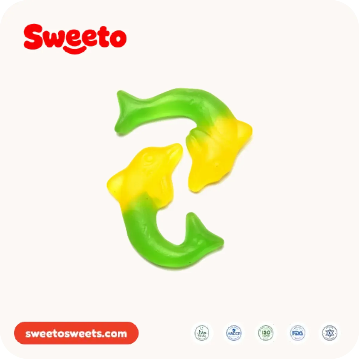 Dolphin gummies from Sweeto Sweets