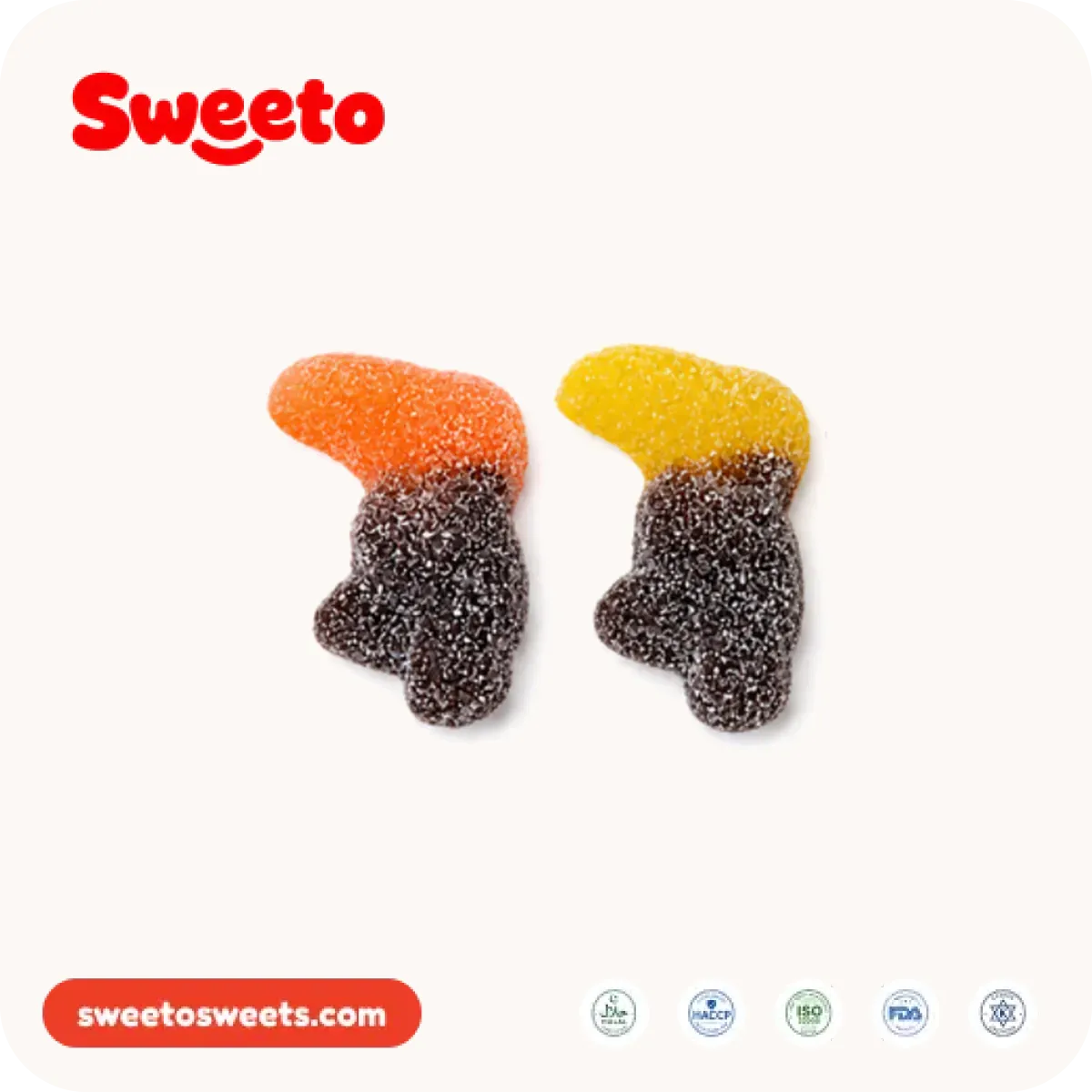 Toucan gummies from Sweeto Sweets