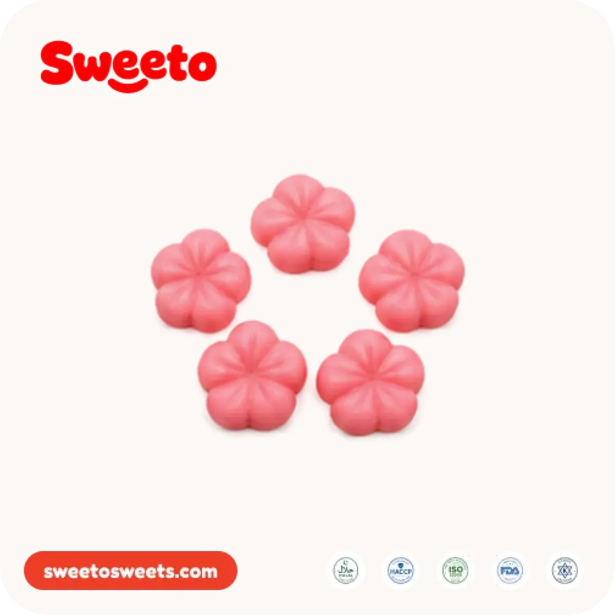 Cherry blossom gummies from Sweeto Sweets