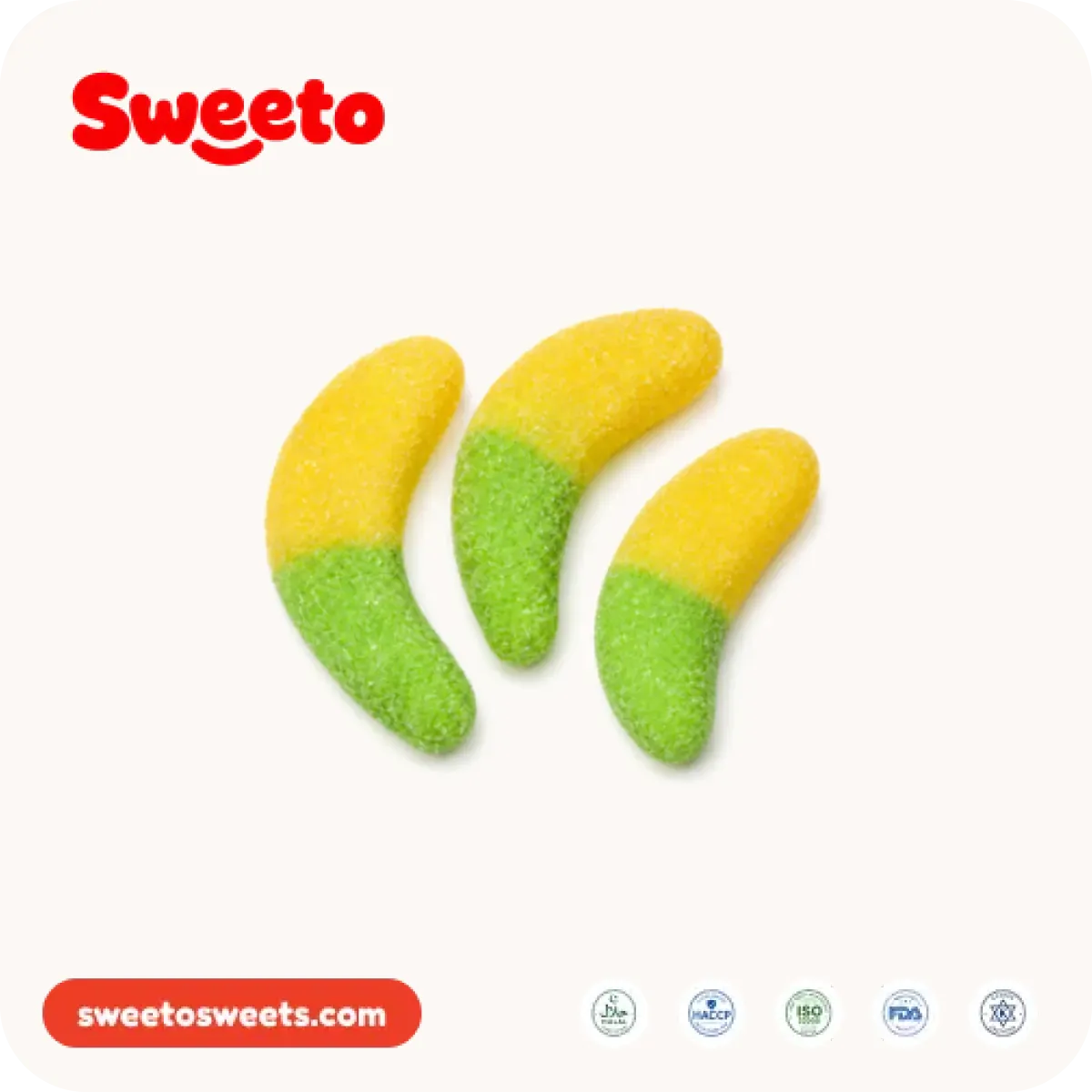 Banana gummies from Sweeto Sweets