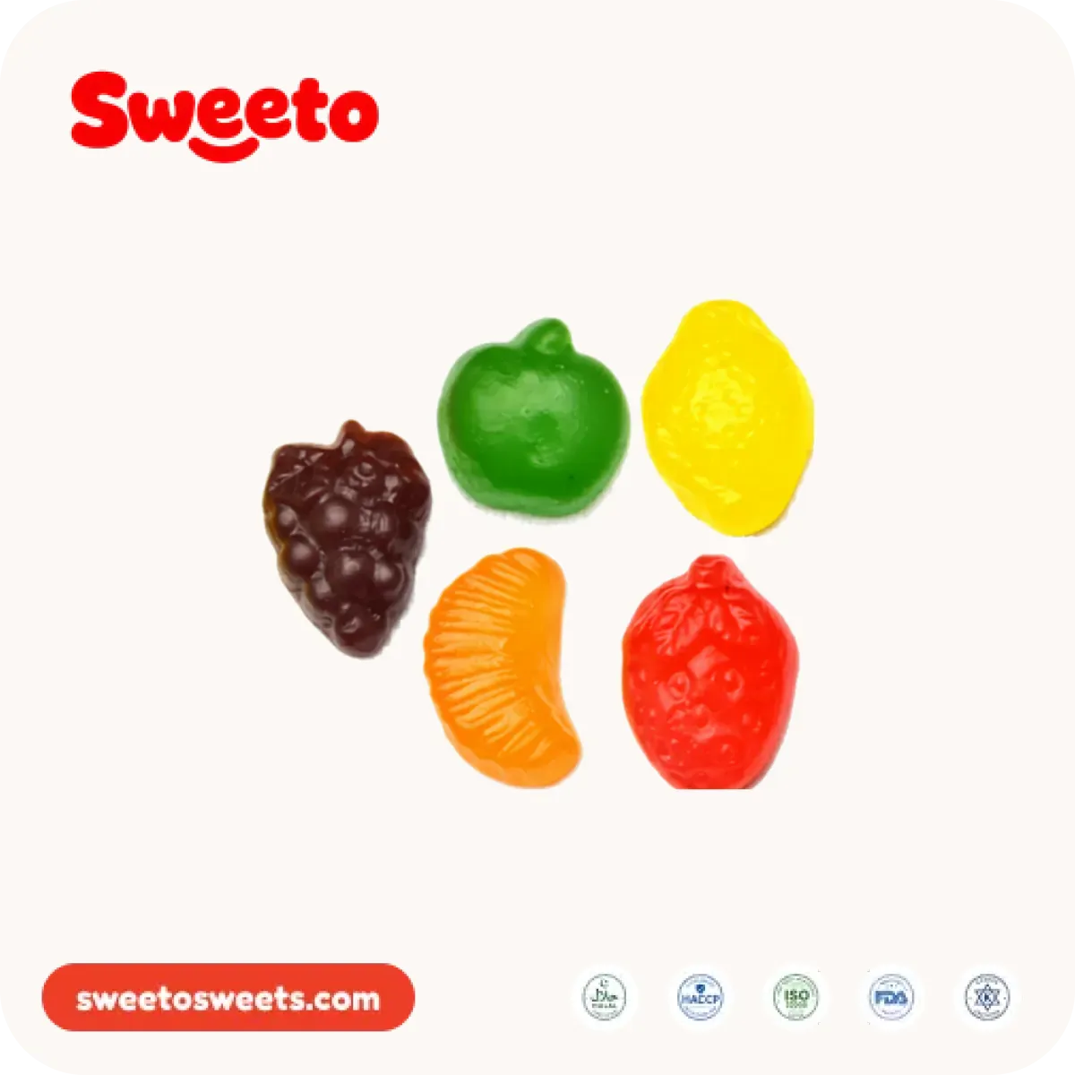 Orange wedge gummies from Sweeto Sweets