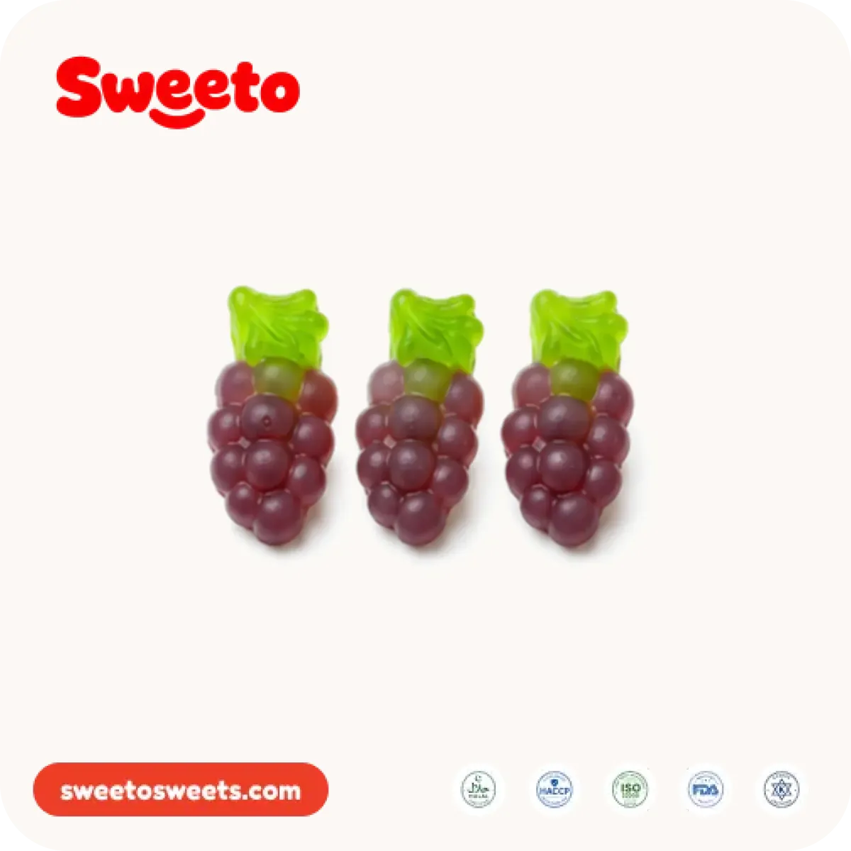 Grape bunch gummies from Sweeto Sweets