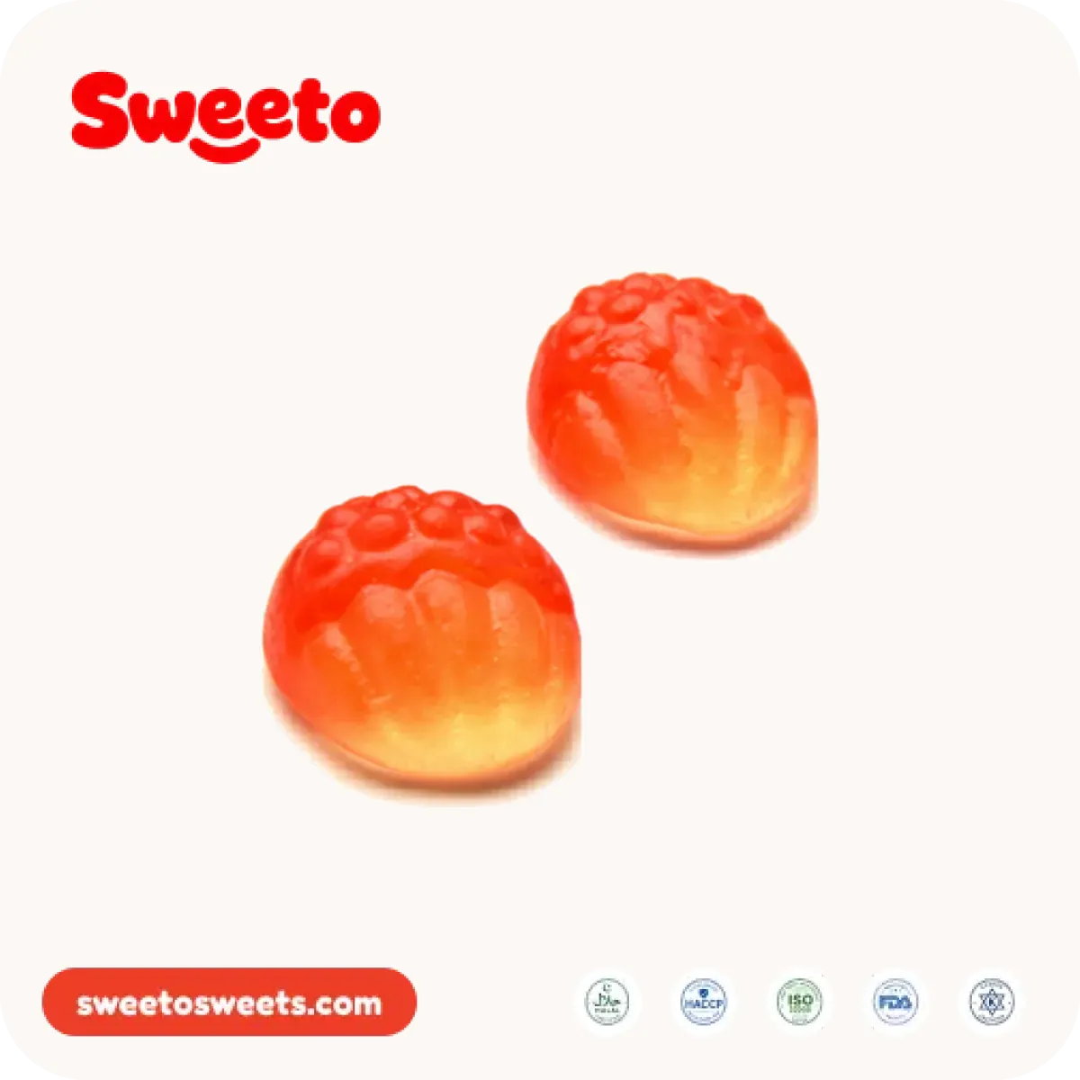 Lychee gummies from Sweeto Sweets