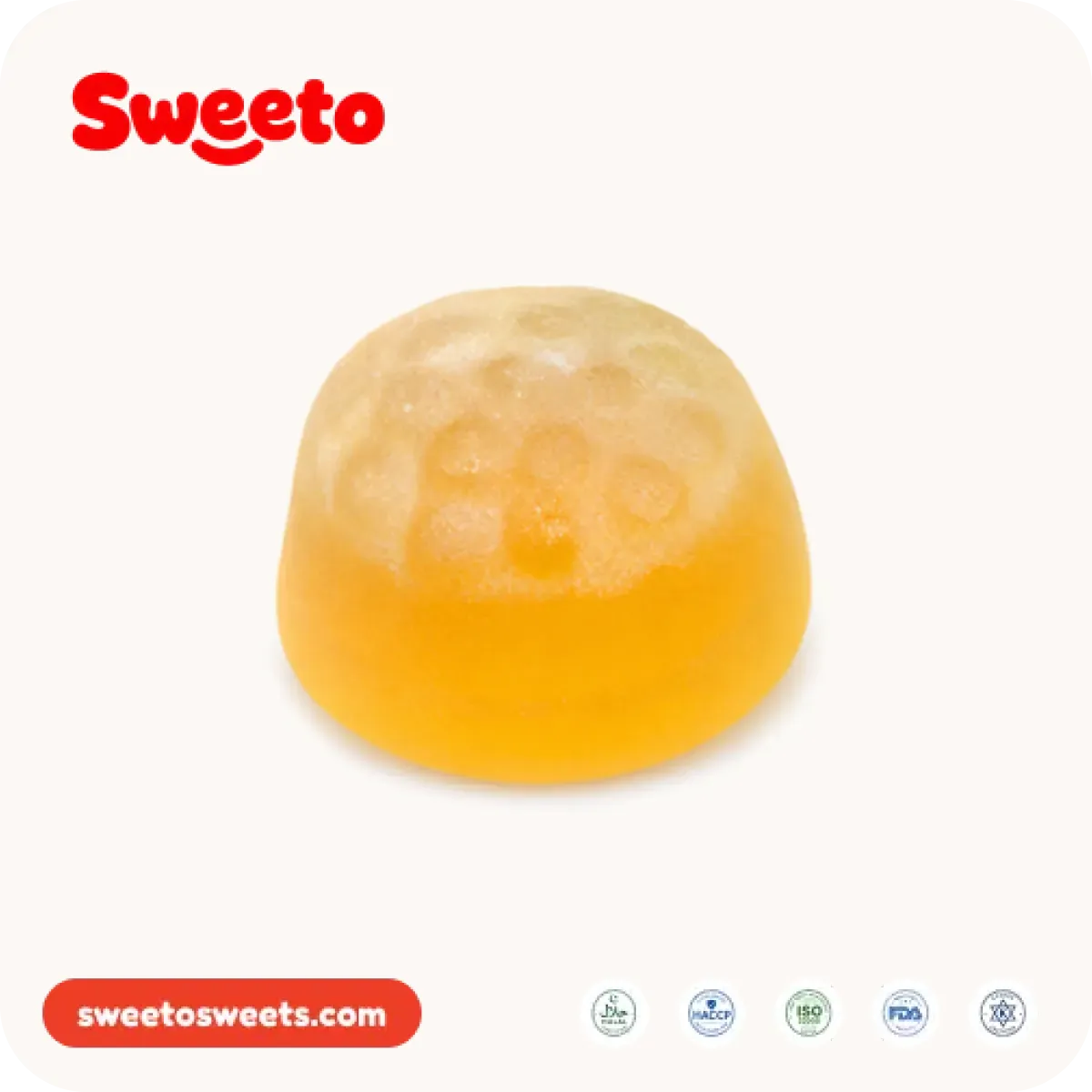 Giant lychee gummy from Sweeto Sweets