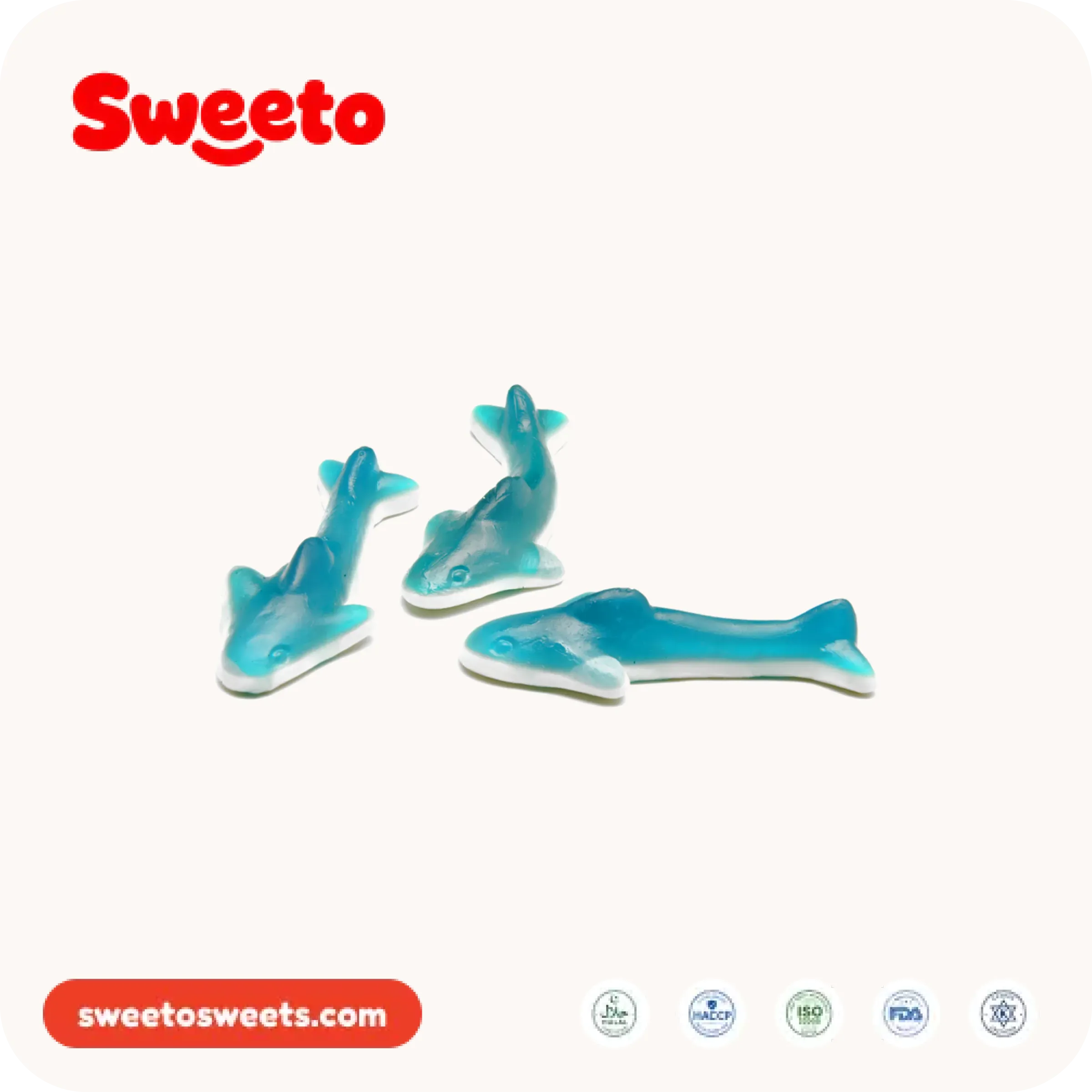 Sweeto Sweets giant blue shark gummies