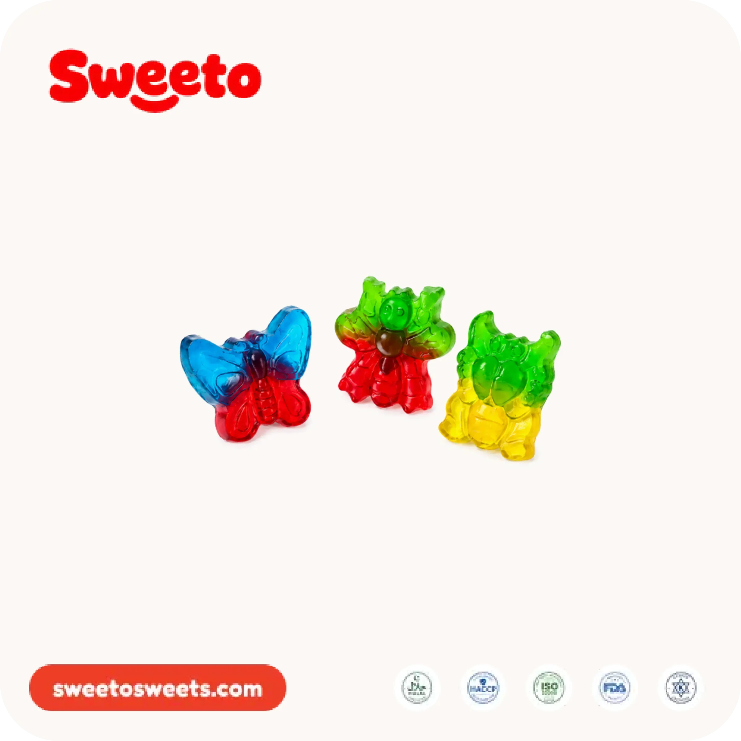 Sweeto Sweets giant assorted mini fruit gummies