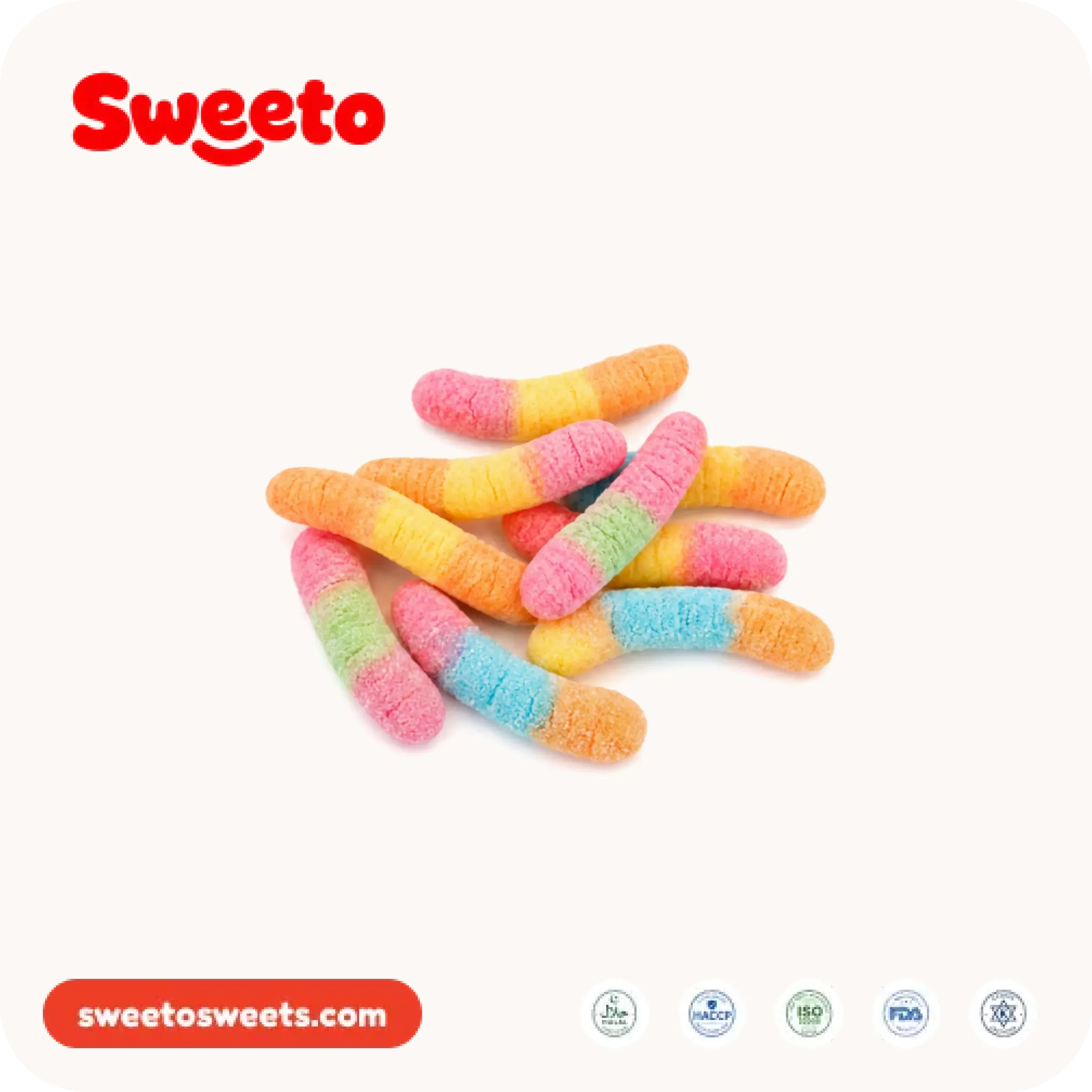 Assorted freeze-dried gummies from Sweeto Sweets