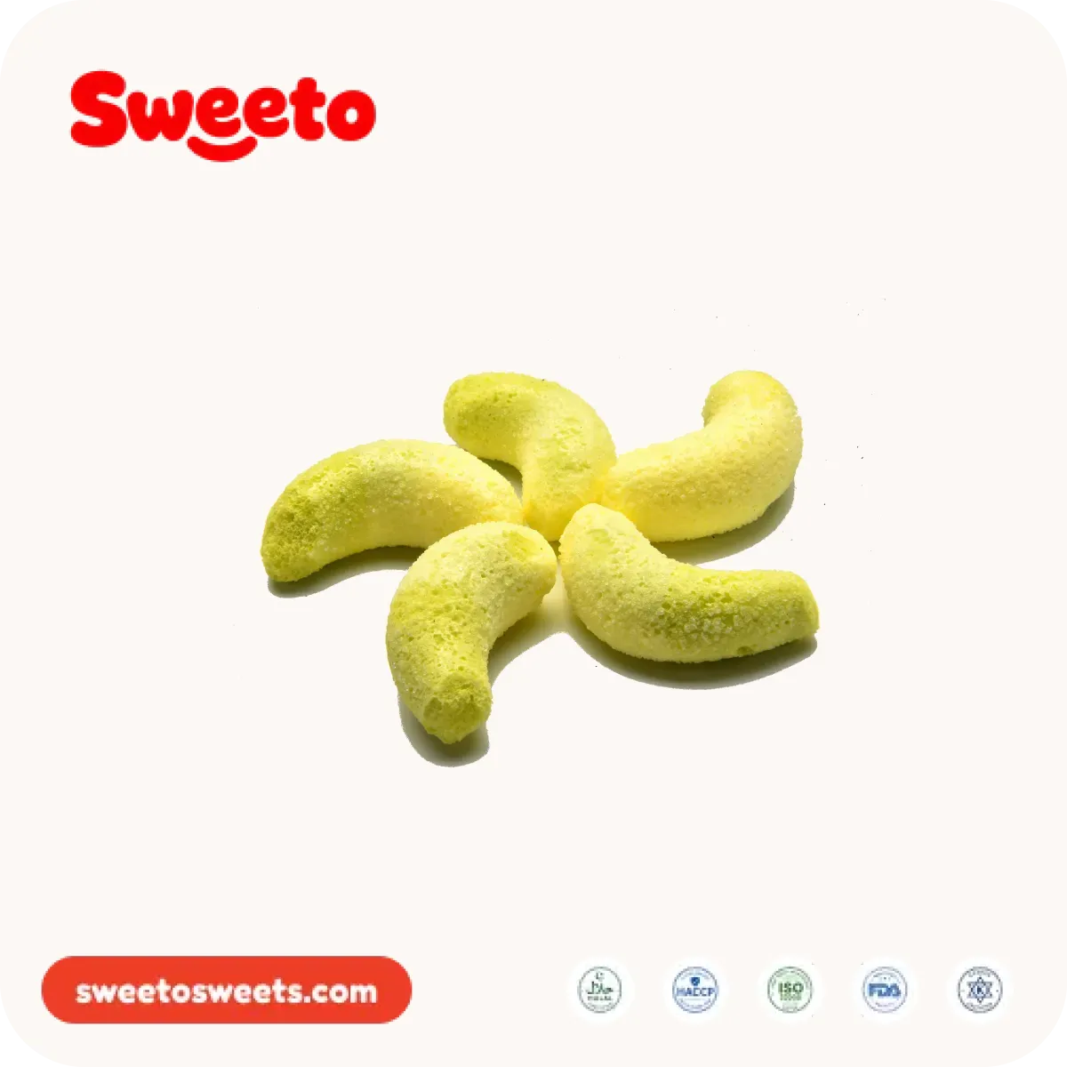 حلوى الموز المجفف بالتجميد من Sweeto Sweets