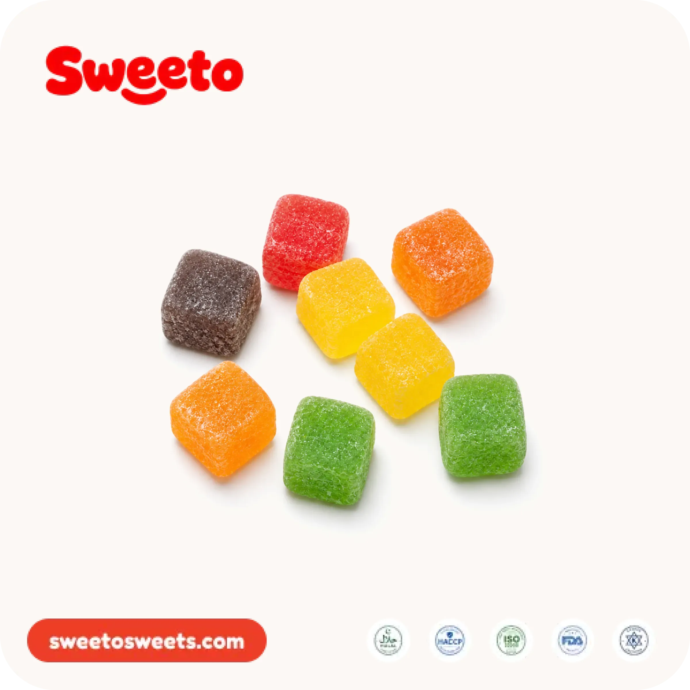 Surtido de cubos de gominola de Sweeto Sweets