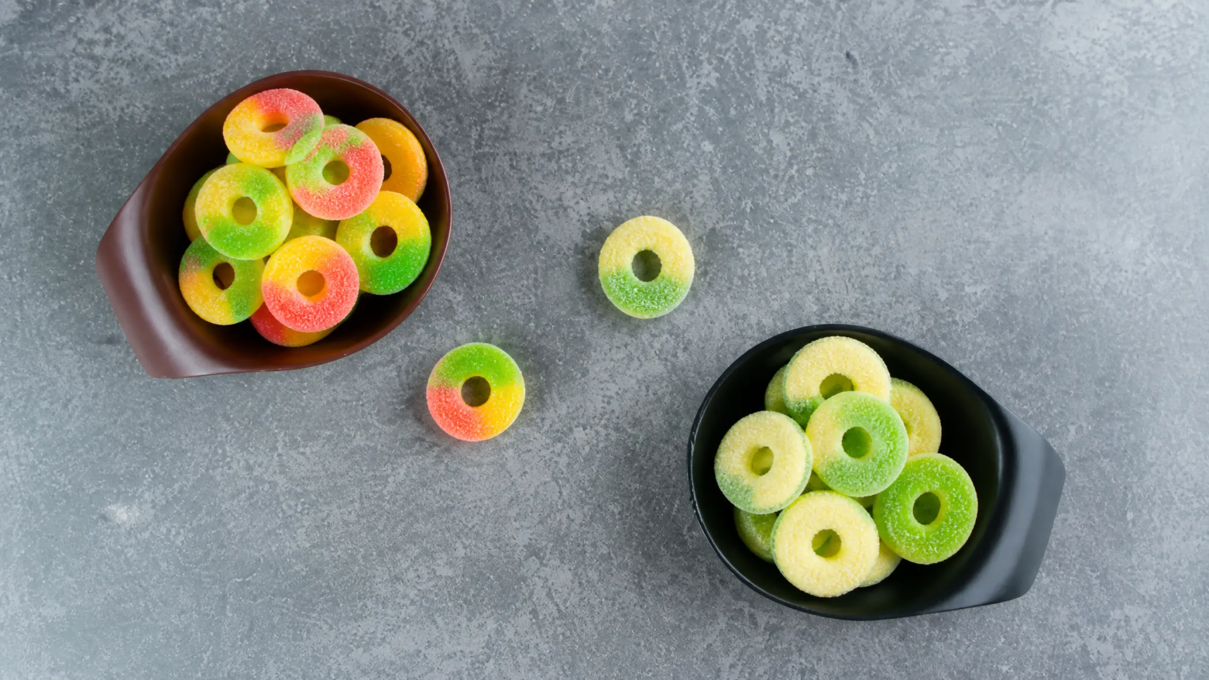 3.Custom shaped gummy candy prototypes developed against a texture reference sample