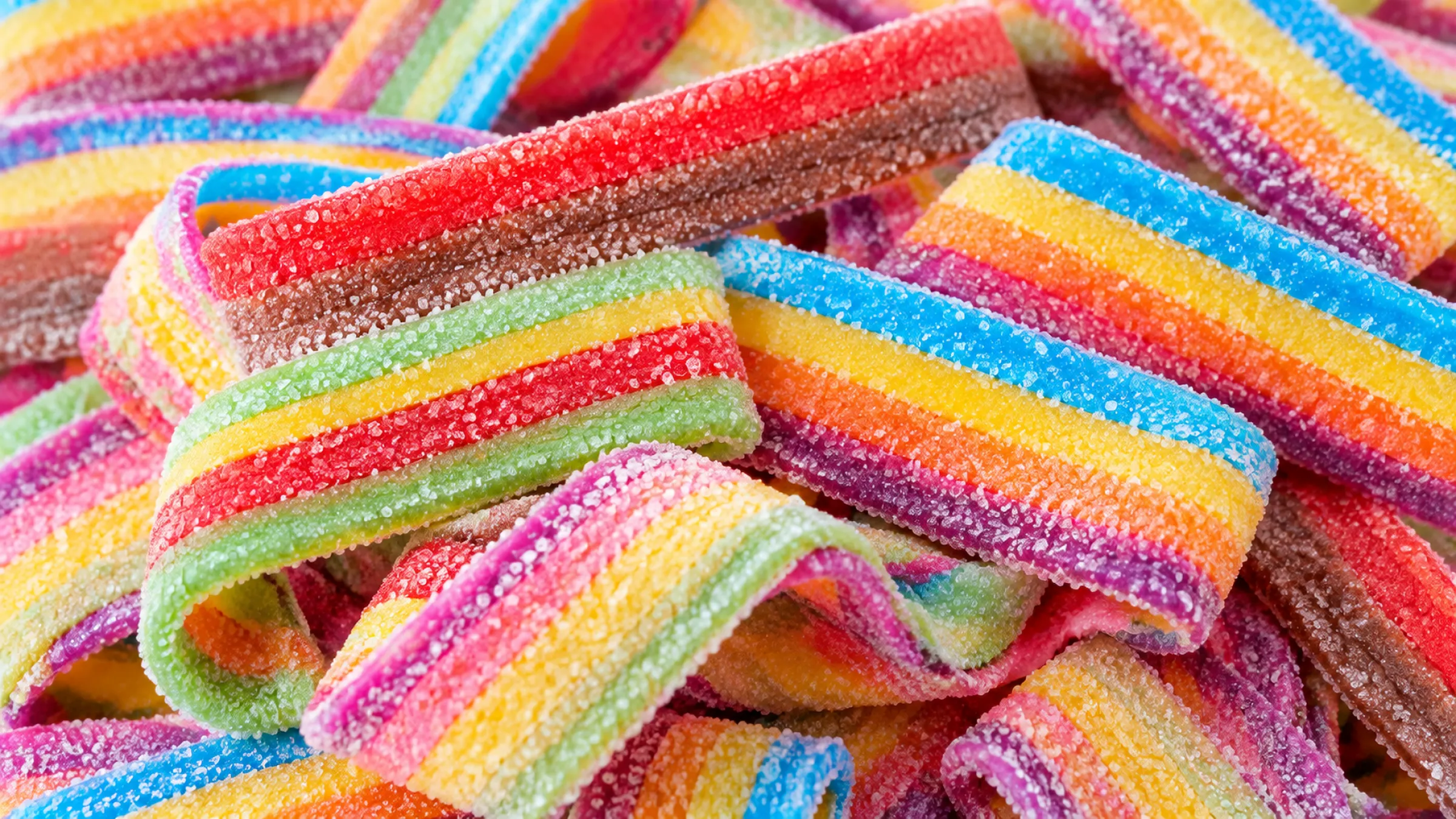 2.Sour sanded gummy flat belts